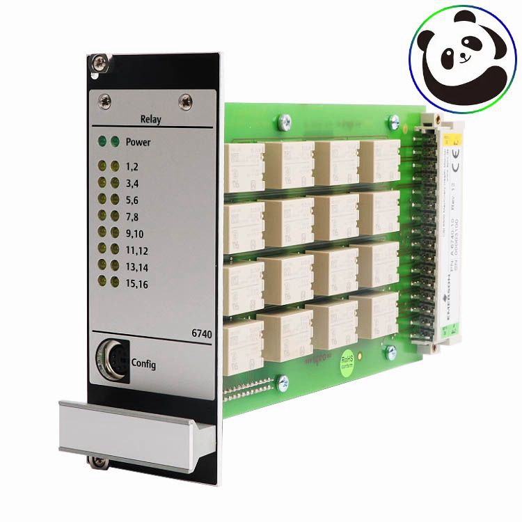 EMERSON A6740 9199-00035 16-Kanal Relaiskarte (12 TE)