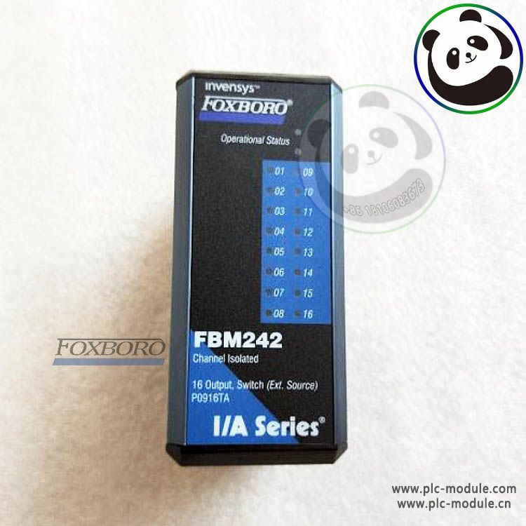 FOXBORO FBM242 RH916TA 16-Channel Discrete Output Interface Component Module